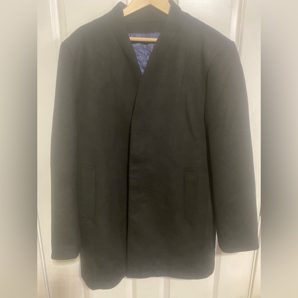 Wool Blend Dress Coat
